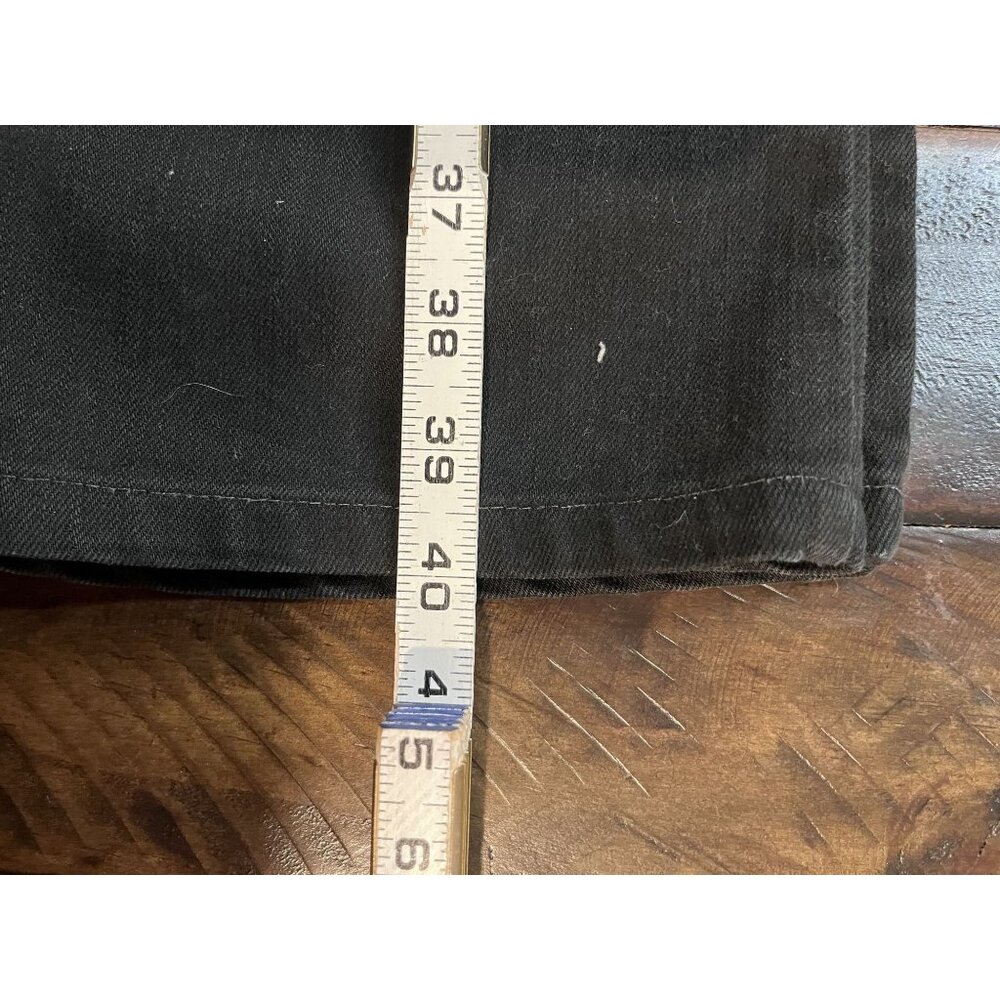Chico's Platinum Denim vanity size 10 Black straight leg - Picture 5 of 10